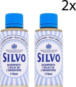 Silvo Zilverpoets - Poetsmiddel -Zilverglans - 2x 175 ML - Voordeelverpakking -Reinigingsproducten Winkel 1050x1200