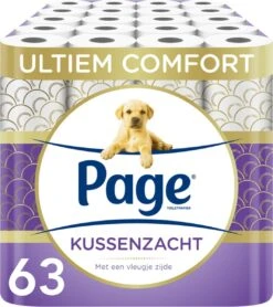 Page Toiletpapier - 63 Rollen - Kussenzacht Wc Papier (3-laags) - Met Extra Zijde - Voordeelverpakking -Reinigingsproducten Winkel 1066x1200 2