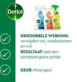 Dettol - 1,5L Allesreiniger Spray Power & Fresh - Badkamer 1x500 Ml Keuken 1x500ml Citrus 1x500ml - Voordeelverpakking -Reinigingsproducten Winkel 1125x1200 1