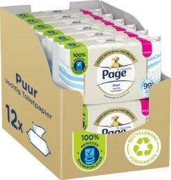Page Puur Vochtig Toiletpapier - Extra Duurzaam Vochtig Wc Papier - 12 X 38 Stuks - Voordeelverpakking 18 Page Puur Vochtig Toiletpapier - Extra Duurzaam Vochtig Wc Papier - 12 X 38 Stuks - Voordeelverpakking -Reinigingsproducten Winkel 1140x1200 2