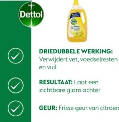 Dettol - Power & Fresh - Allesreiniger - Citrus - 3 X 4 Liter -Reinigingsproducten Winkel 1175x1200