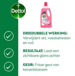 Dettol - Power & Fresh - Allesreiniger - Kersenbloesem - 8 X 1 Liter -Reinigingsproducten Winkel 1189x1200