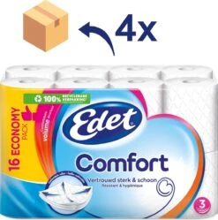 Edet Comfort - 3-laags Wc Papier - 64 Rollen 7 Edet Comfort - 3-laags Wc Papier - 64 Rollen -Reinigingsproducten Winkel 1192x1200 4