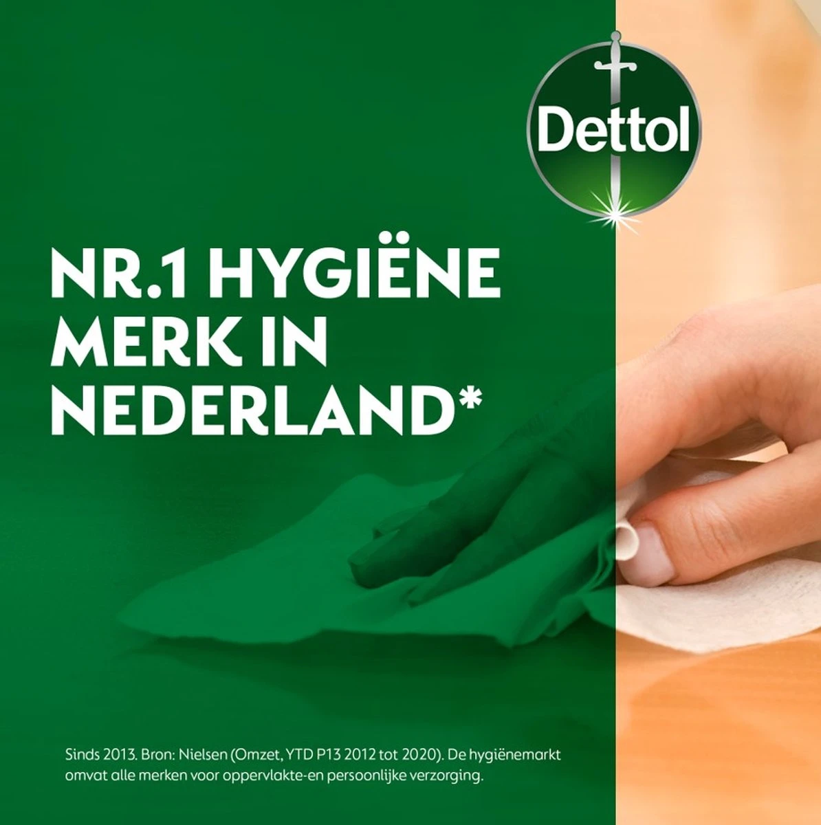 Dettol - Schoonmaakdoekjes - Power & Fresh - Kersenbloesem - 4 X 80 Stuks - Voordeelverpakking 11 Dettol - Schoonmaakdoekjes - Power & Fresh - Kersenbloesem - 4 X 80 Stuks - Voordeelverpakking - Afbeelding 9