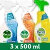 Dettol - 1,5L Allesreiniger Spray Power & Fresh - Badkamer 1x500 Ml Keuken 1x500ml Citrus 1x500ml - Voordeelverpakking 2 Dettol - 1,5L Allesreiniger Spray Power & Fresh - Badkamer 1x500 Ml Keuken 1x500ml Citrus 1x500ml - Voordeelverpakking -Reinigingsproducten Winkel 1200x1084