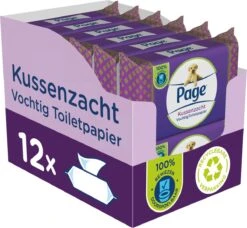 Page Vochtig Toiletpapier - 12 X 38 Stuks - Kussenzacht Vochtig Wc Papier - Voordeelverpakking -Reinigingsproducten Winkel 1200x1106 2