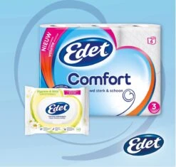 Edet Comfort Toiletpapier - 3-laags - 24 Rollen -Reinigingsproducten Winkel 1200x1140