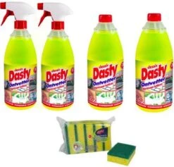 Dasty Ontvetter Pack: 2x Spuitfles + 2x Navulling + GRATIS Set Van 5x Schuursponzen En 1x Schoonmaakhandschoenen