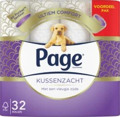 Page Toiletpapier - 32 Rollen - Kussenzacht Wc Papier (3-laags) - Voordeelverpakking -Reinigingsproducten Winkel 1200x1167 3