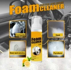 TLVX Bekleding Reiniger / Schuim Reiniger / Vlekken Reinigen / Interieur Reiniger / Foam Cleaner / 150ml / Auto Schoonmaak / Citroen Geur / Auto Interieur Reiniger / Vlekken Verwijderen Bankstel / Auto Stoel Schoonmaken / Effectief! -Reinigingsproducten Winkel 1200x1191 2