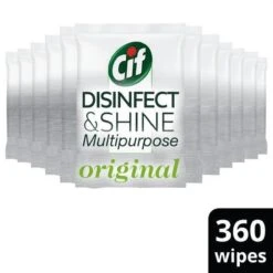 Cif Disinfect & Shine Wipes Original Desinfectie Schoonmaakdoekjes - 12 X 30 Doekjes - Voordeelverpakking -Reinigingsproducten Winkel 1200x1200 174