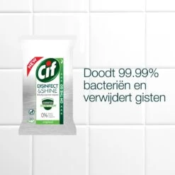 Cif Disinfect & Shine Wipes Original Desinfectie Schoonmaakdoekjes - 12 X 30 Doekjes - Voordeelverpakking -Reinigingsproducten Winkel 1200x1200 178