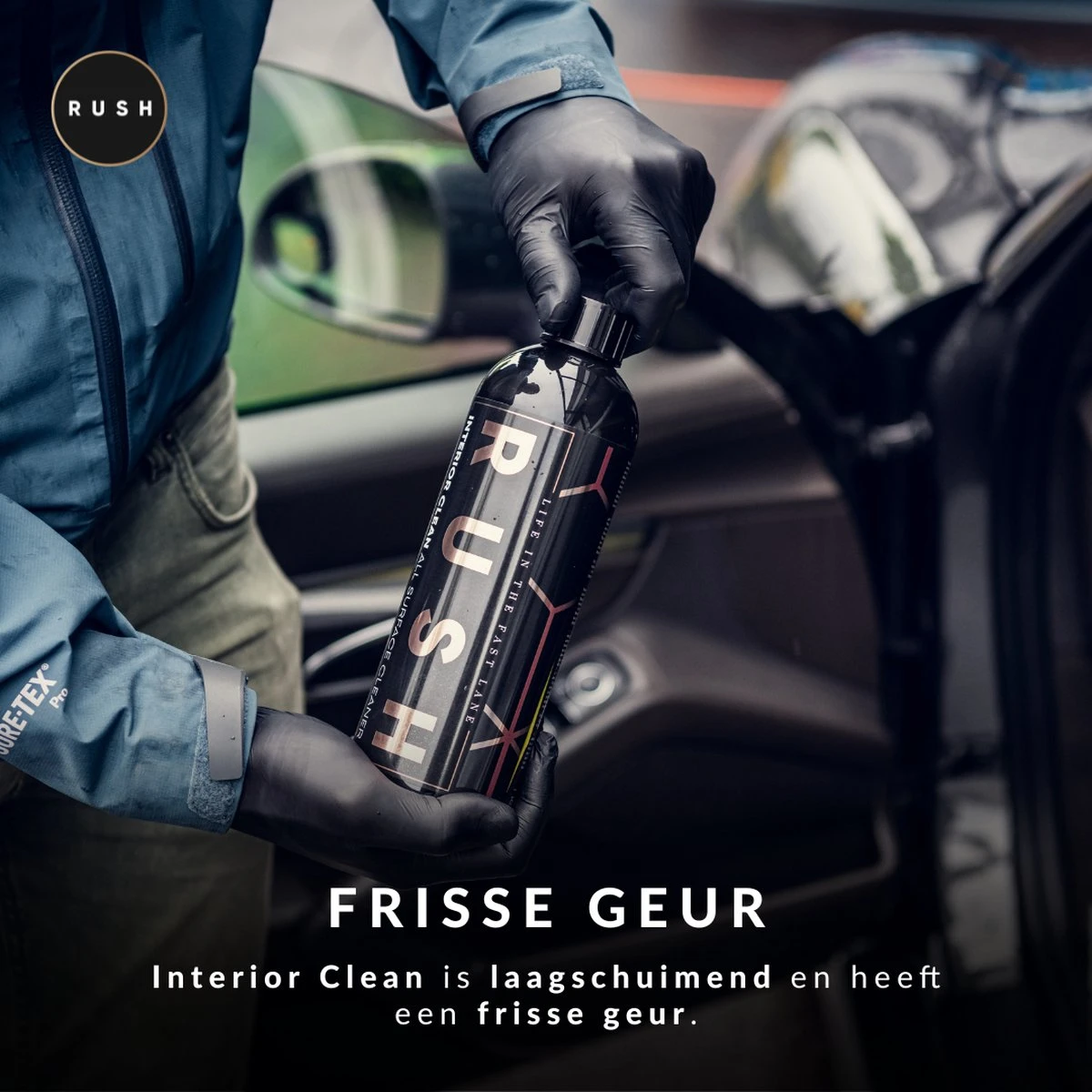 RUSH Bekleding Reiniger - Interieur Reiniger - Auto Wassen - Schoonmaken - Auto Accessories - Interior Clean 750ml 4 RUSH Bekleding Reiniger - Interieur Reiniger - Auto Wassen - Schoonmaken - Auto Accessories - Interior Clean 750ml - Afbeelding 2