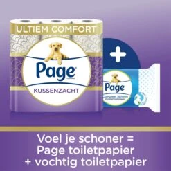 Page Toiletpapier - 32 Rollen - Kussenzacht Wc Papier (3-laags) - Voordeelverpakking -Reinigingsproducten Winkel 1200x1200 500