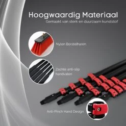 Merkloos Telescoopsteel Ramenwassen 4,6M - Met Borstel & Waterdoorvoer - Voor Ramen - Watertoevoer - Borstel -Reinigingsproducten Winkel 1200x1200 582