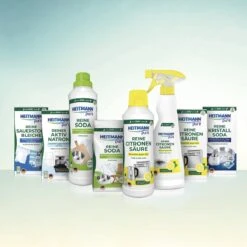 HEITMANN Pure Ontkalker- Citroenzuur Ontkalker, Natuurvriendelijke Kalkreiniger Voor Een Hygiënische Reiniging - Poeder, 1x 350 G -Reinigingsproducten Winkel 1200x1200 60