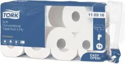 Tork Traditioneel Toiletpapier 3-laags Wit 250 Vel T4 Premium -Reinigingsproducten Winkel 1200x611 16
