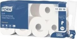 Tork Traditioneel Toiletpapier 3-laags Wit 250 Vel T4 Premium -Reinigingsproducten Winkel 1200x617 1