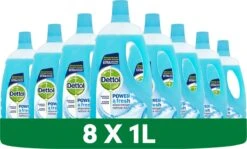 Dettol - Power & Fresh - Allesreiniger - Katoenfris - 8 X 1 Liter