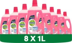 Dettol - Power & Fresh - Allesreiniger - Kersenbloesem - 8 X 1 Liter -Reinigingsproducten Winkel 1200x726