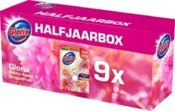 Glorix Aroma Lux Dahlia Flower & Dragonfruit - 9 Toiletblokken - Halfjaarbox - Voordeelverpakking -Reinigingsproducten Winkel 1200x761