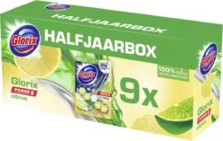 Glorix Power 5 Toiletblokken - Citroen - 9 Stuks - Voordeelverpakking -Reinigingsproducten Winkel 1200x762