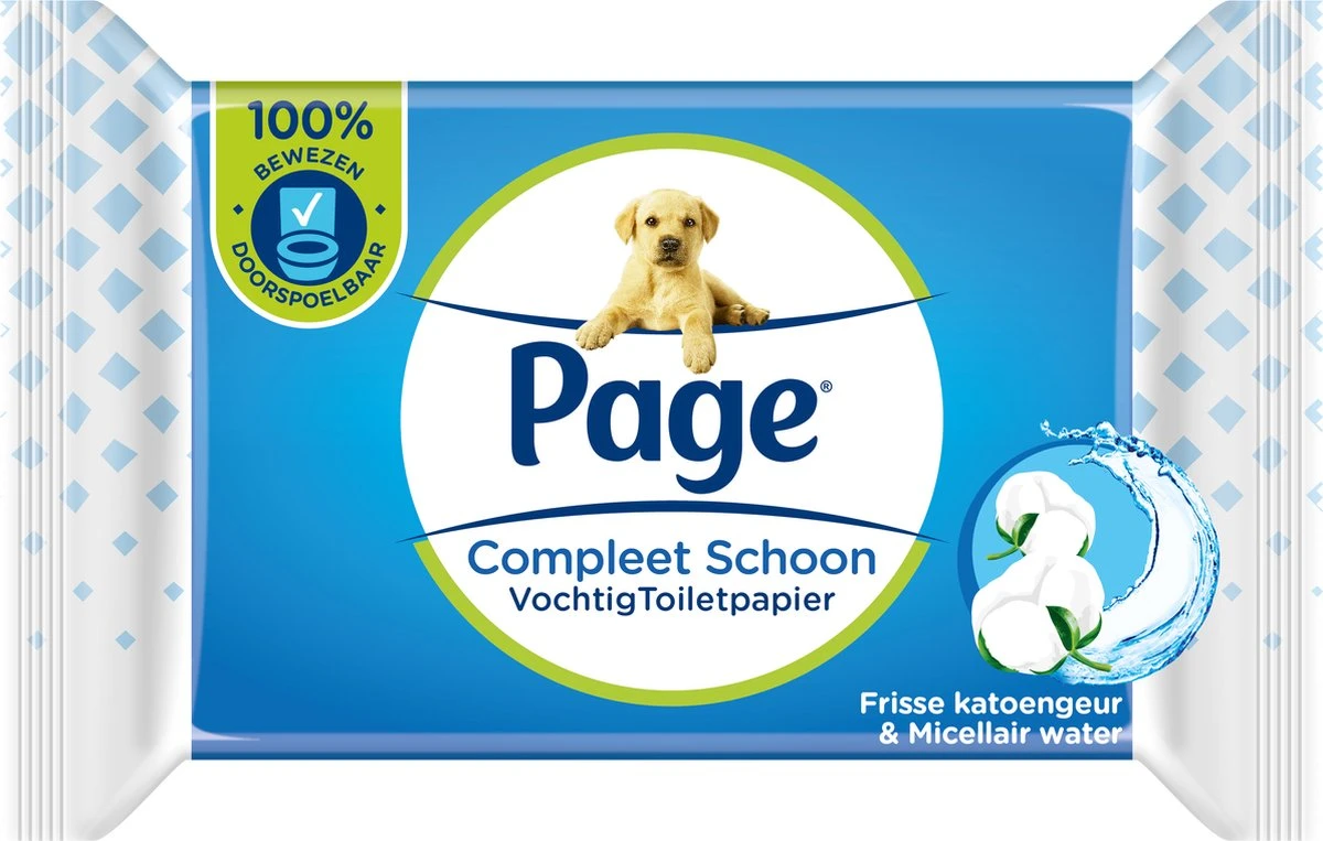 Page Vochtig Toiletpapier - 12 X 38 Stuks - Compleet Schoon Vochtig Wc Papier - Voordeelverpakking 5 Page Vochtig Toiletpapier - 12 X 38 Stuks - Compleet Schoon Vochtig Wc Papier - Voordeelverpakking - Afbeelding 3