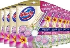 Glorix Aroma Lux Pink Jasmine & Elderflower Toiletblokken - 9 Stuks - Voordeelverpakking -Reinigingsproducten Winkel 1200x827