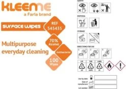 Schoonmaakdoekjes - Ontsmettingsdoekjes - Desinfectiedoekjes - Desinfectie Doekjes - KleenMe - Alcohol Doekjes - Alcoholdoekjes - Allesreiniger Zachte Antibacteriële Alcohol Wipes- 100 Doekjes - Met Dispenser - 70% Alcohol - 185 X 110mm -Reinigingsproducten Winkel 1200x846