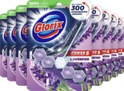 Glorix Power 5 Toiletblokken - Lavendel - 9 Stuks - Voordeelverpakking