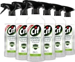 Cif Disinfect & Shine Original Desinfectie Spray - 6 X 500 Ml - Voordeelverpakking -Reinigingsproducten Winkel 1200x998