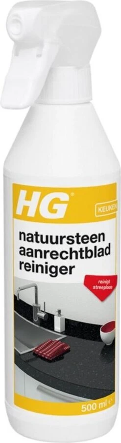 HG Natuurstenen Aanrechtbladreiniger - 500ml - Veilig In Gebruik - Streeploos Schoon - Dagelijkse Reiniging -Reinigingsproducten Winkel 329x1200 3