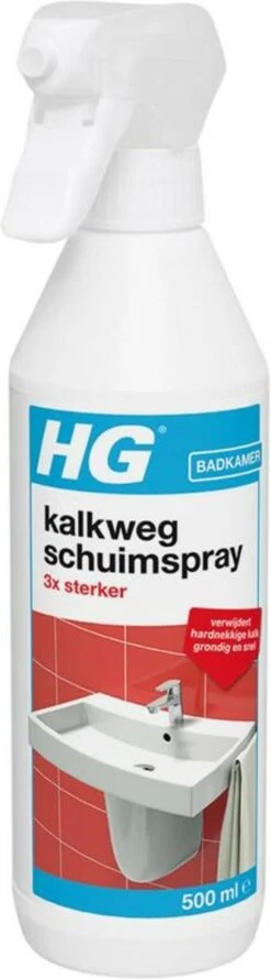HG Kalkweg Schuimspray 3x Sterker - 500ml - Verwijdert Extreme Kalkresten - 100% Opgelost, 100% Resultaat -Reinigingsproducten Winkel 333x1200 3