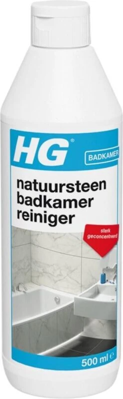 HG Natuursteen Badkamer Reiniger - 500ml - Ook Voor Marmer - Verwijdert Veilig Hardnekkig Vuil -Reinigingsproducten Winkel 371x1200