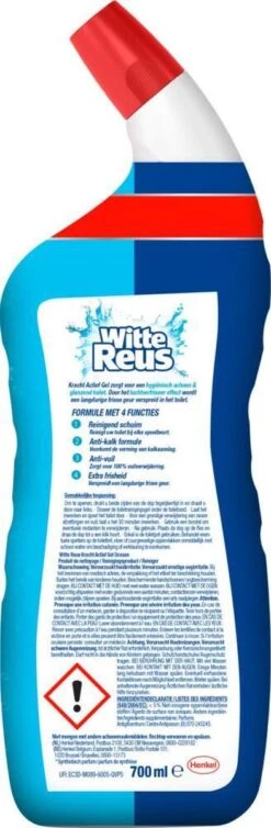Witte Reus Toiletreiniger - Kracht Actief Gel Oceaan - Voordeelverpakking 10 X 700ml -Reinigingsproducten Winkel 393x1200 4