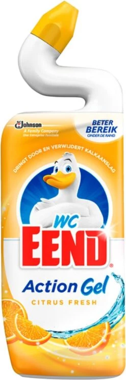 6x WC Eend Toiletreiniger Action Gel Citrus Splash 750 Ml -Reinigingsproducten Winkel 398x1200 1