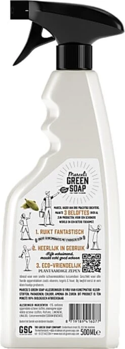 Marcel's Green Soap Allesreiniger Spray - Sandelhout & Kardemom - 500ML -Reinigingsproducten Winkel 433x1200