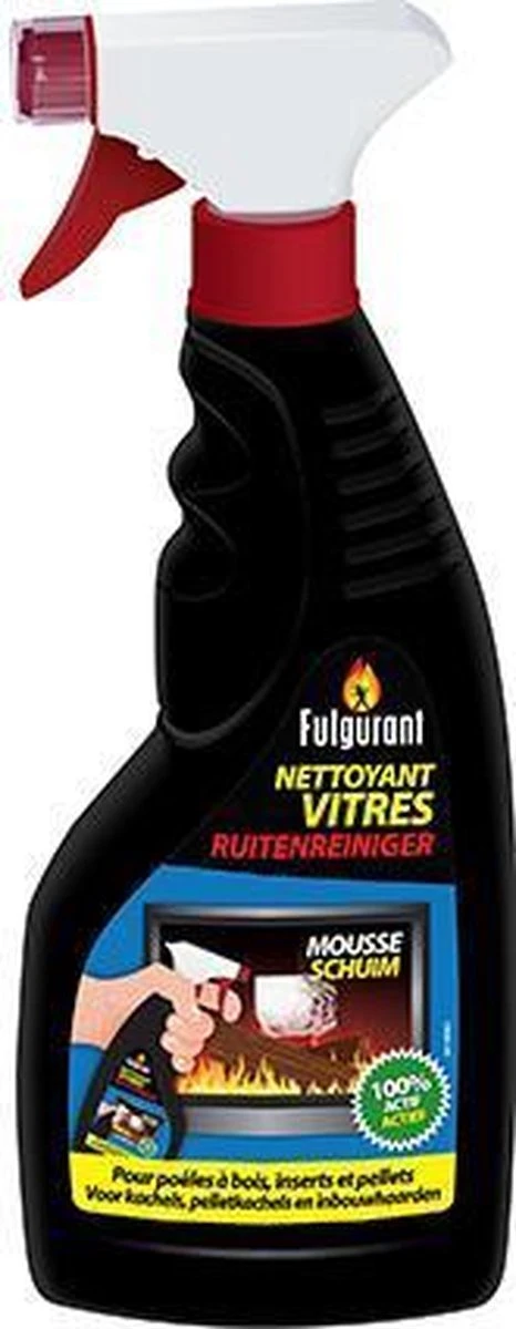 Fulgurant Kachel Ruitenreiniger 450 Ml - Glasreiniger - Actief Schuim - Lost Direct Vuil Op 2 Fulgurant Kachel Ruitenreiniger 450 Ml - Glasreiniger - Actief Schuim - Lost Direct Vuil Op