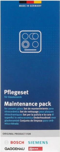 Bosch / Siemens Kookplaat Onderhoudsset - Onderhoudsset Voor Keramische Oppervlakken -Reinigingsproducten Winkel 473x1200