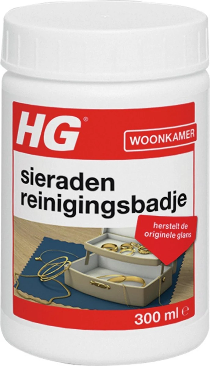 HG Sieraden Reinigingsbadje - 300 Ml - Inclusief Borstelje En Pincet 3 HG Sieraden Reinigingsbadje - 300 Ml - Inclusief Borstelje En Pincet