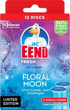 WC-Eend Fresh Discs Floral Moon + Navulling 12 Discs -Reinigingsproducten Winkel 767x1200 1