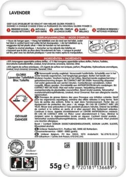 Glorix Power 5 Toiletblokken - Lavendel - 9 Stuks - Voordeelverpakking 16 Glorix Power 5 Toiletblokken - Lavendel - 9 Stuks - Voordeelverpakking -Reinigingsproducten Winkel 860x1200