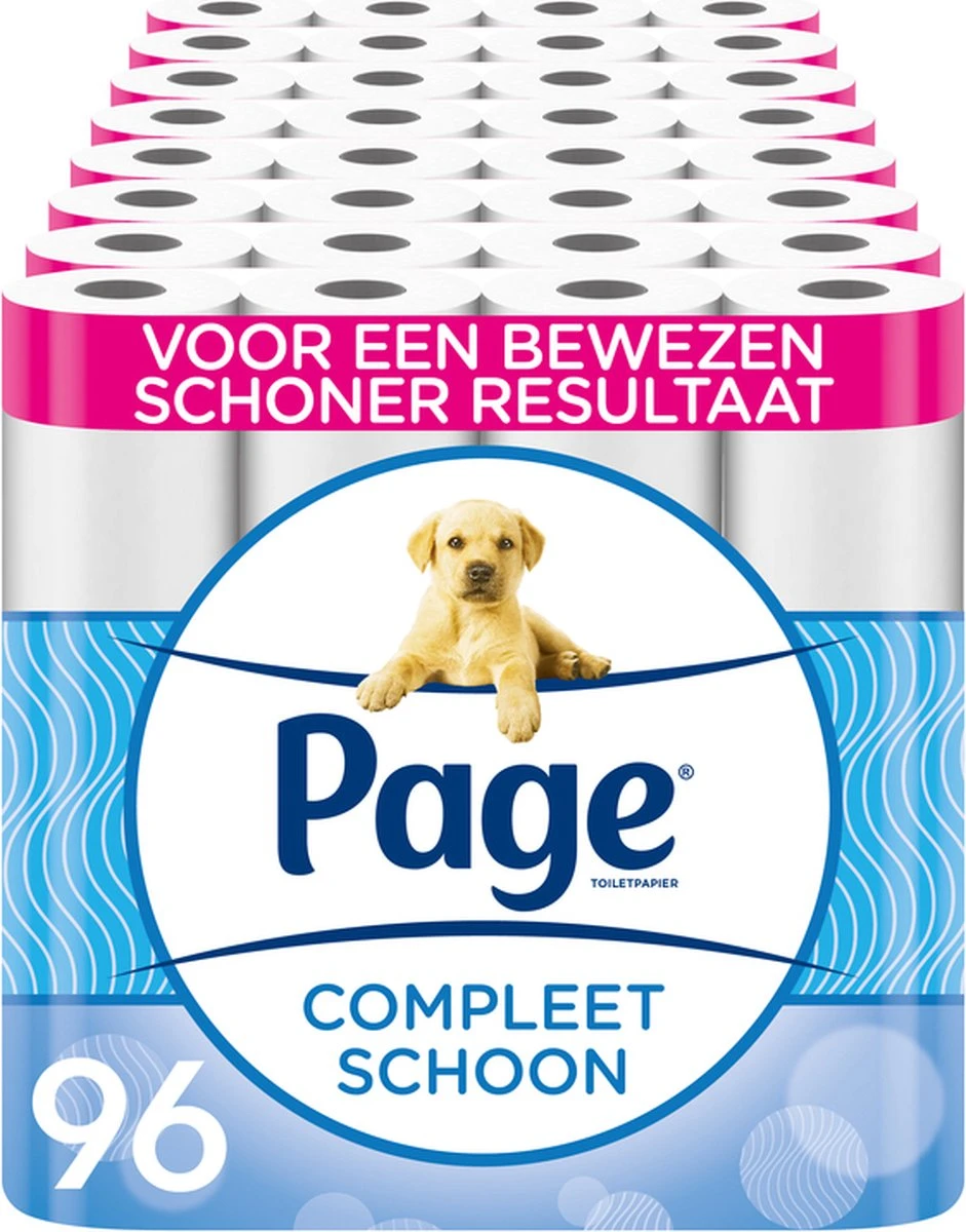 Page Toiletpapier - 96 Rollen - Compleet Schoon Wc Papier - Met Een Vleugje Katoen 3 Page Toiletpapier - 96 Rollen - Compleet Schoon Wc Papier - Met Een Vleugje Katoen