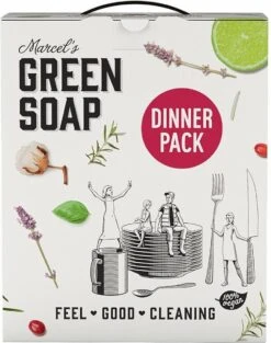 Marcel's Green Soap Dinner Pack - 1 X 1 Box -Reinigingsproducten Winkel 947x1200 1