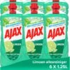 Ajax® Ajax Allesreiniger Limoen 6 X 1.25L - Voordeelverpakking -Reinigingsproducten Winkel 960x1200 1